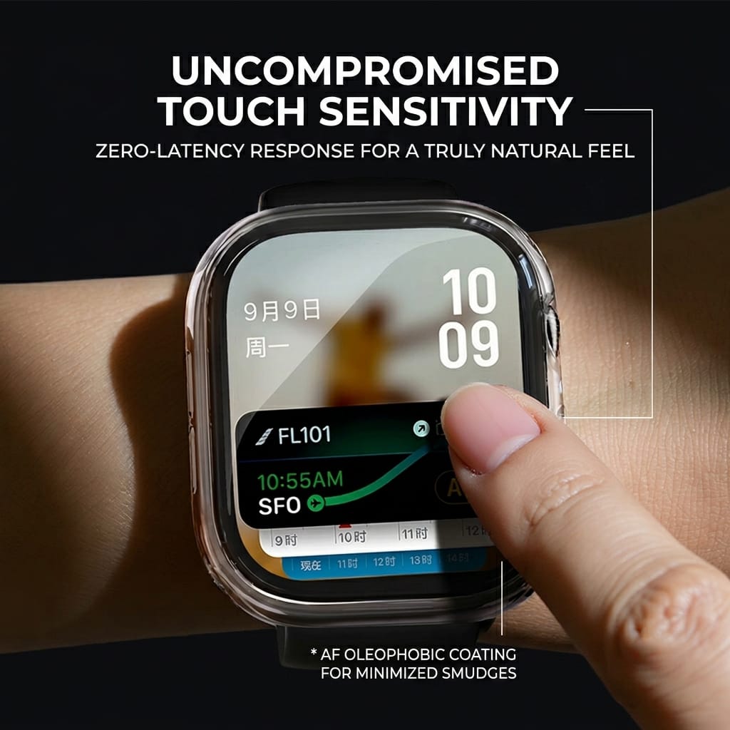 Apple Watch Series 11/10 (42mm) Integrated Case with Screen Protector - Tempered Glass, Snap-On 360° Protection | ZeroDamage