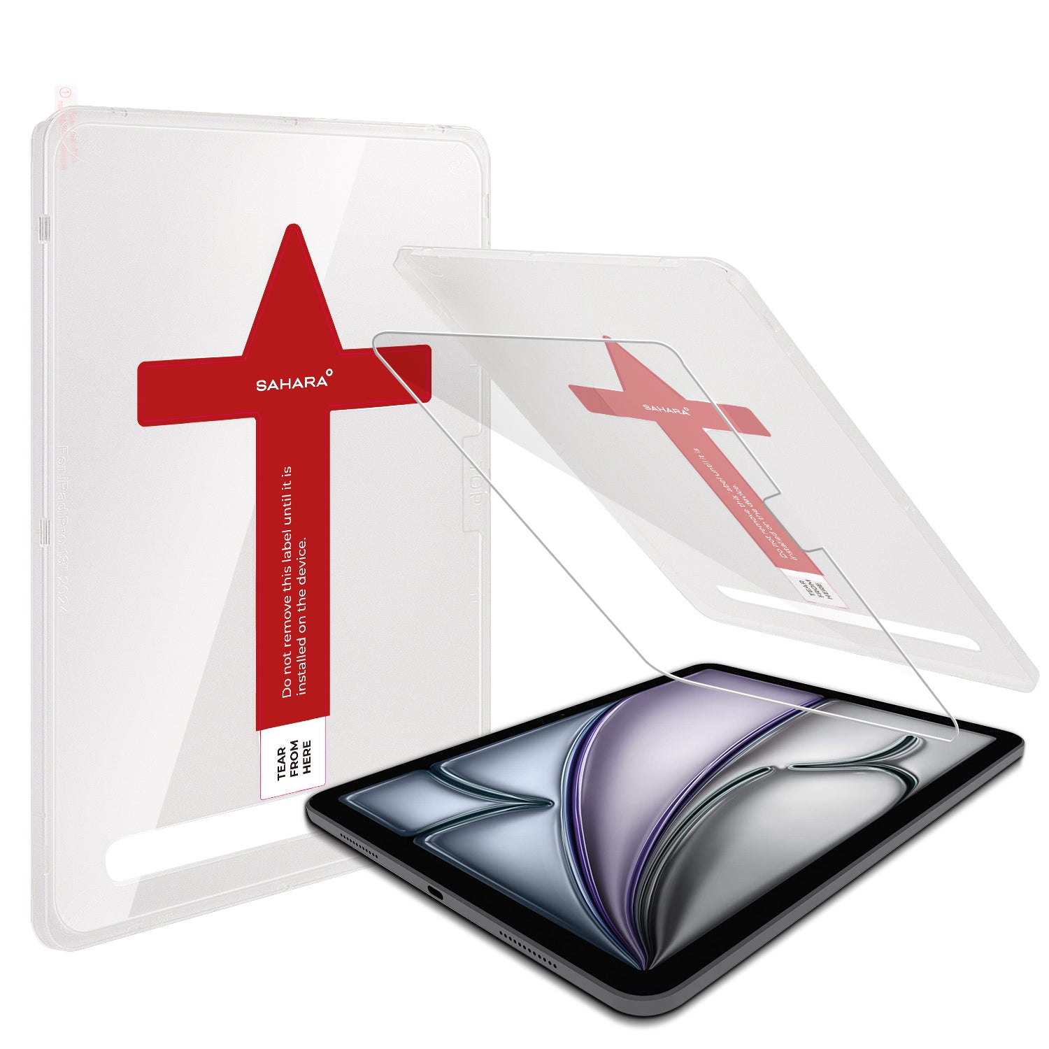 ZeroDamage Ultra Strong Tempered Glass Screen Protector - Apple iPad Air 13-inch M2 - Clear