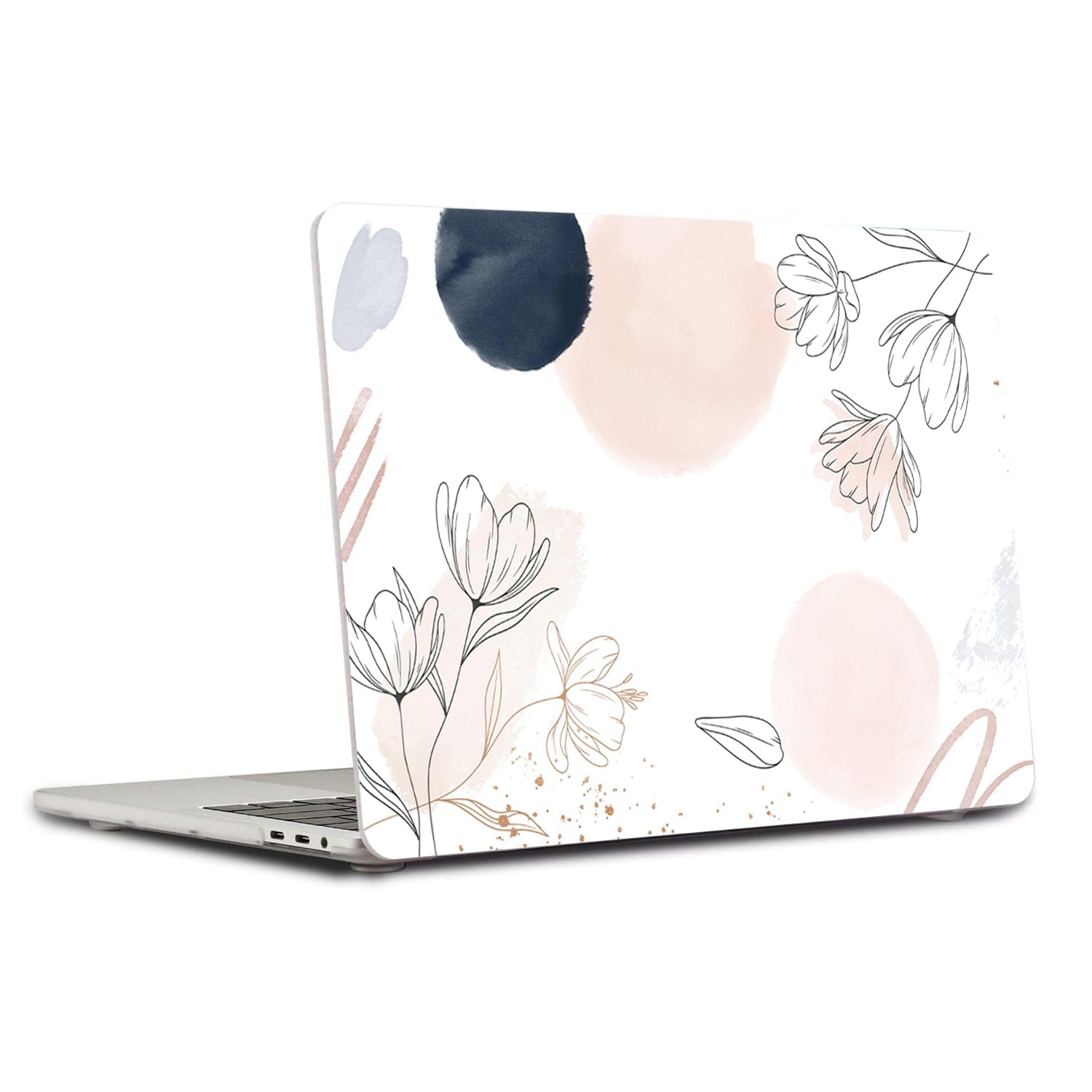 Lagom . Female Abstractions . Cream Duo Tone . Macbook Air 13 Case . Hybrid Case . Macbook Pro 13 Case Macbook Pro 16 . Platinum newest Edition