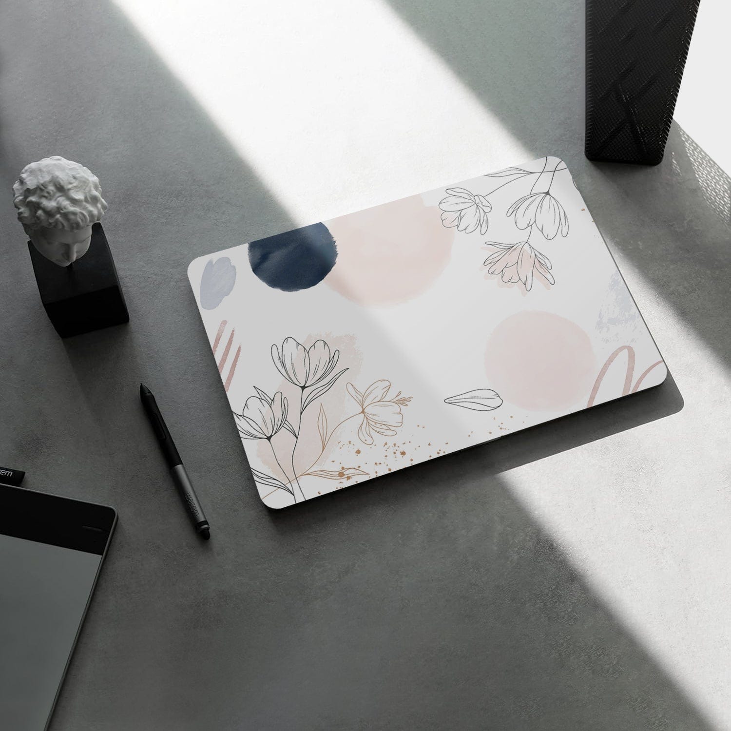 Hybrid-Flex Watercolor Floral Case for MacBook Air