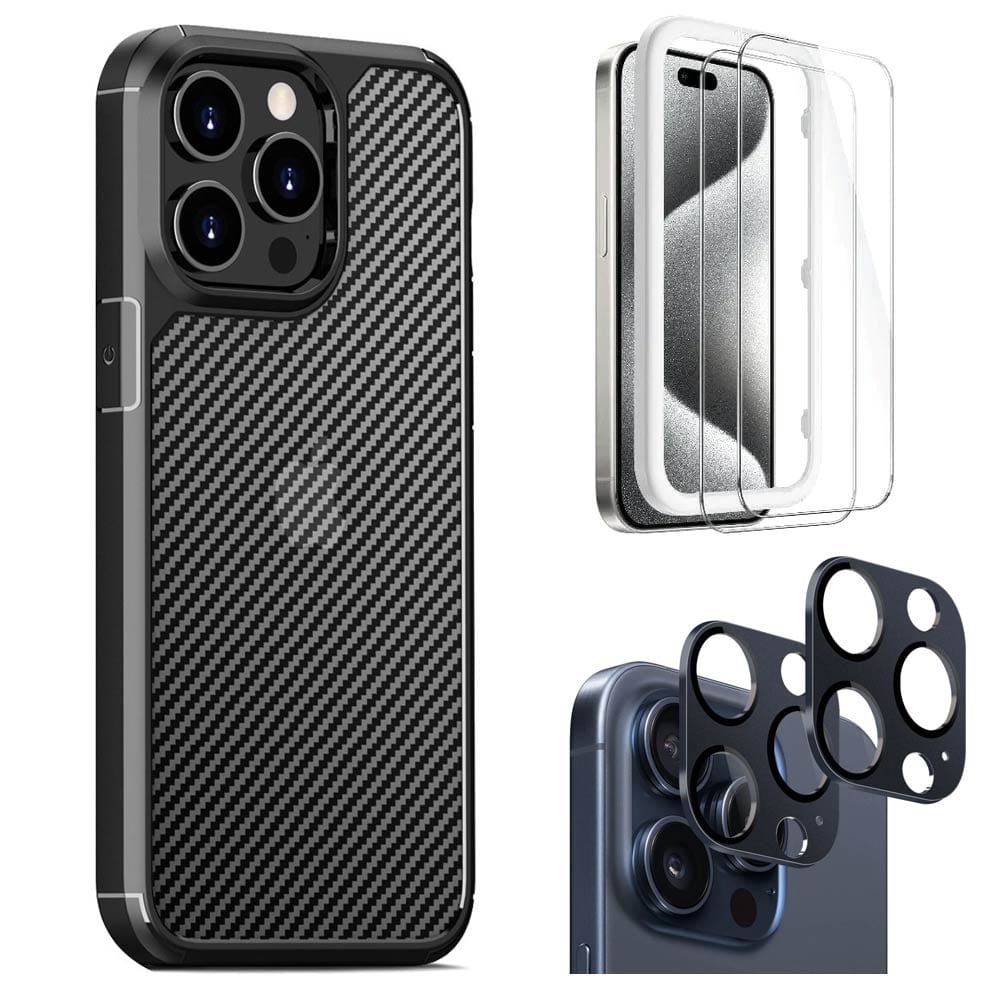 Venture Series Case with Screen and Camera Protector for iPhone 15 Pro