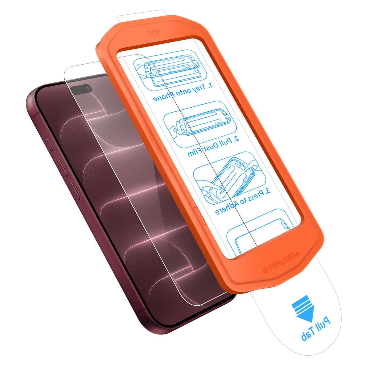 iPhone 18 Pro Max Screen Protector - 9H HD Clear Glass, Easy-Apply Tray | ZeroDamage