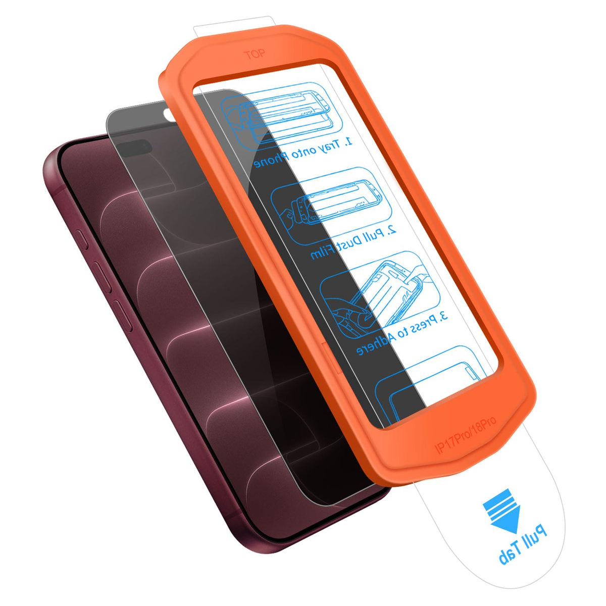 iPhone 18 Pro Max Privacy Screen Protector - Anti-Spy 9H Glass, Alignment Tray | ZeroDamage
