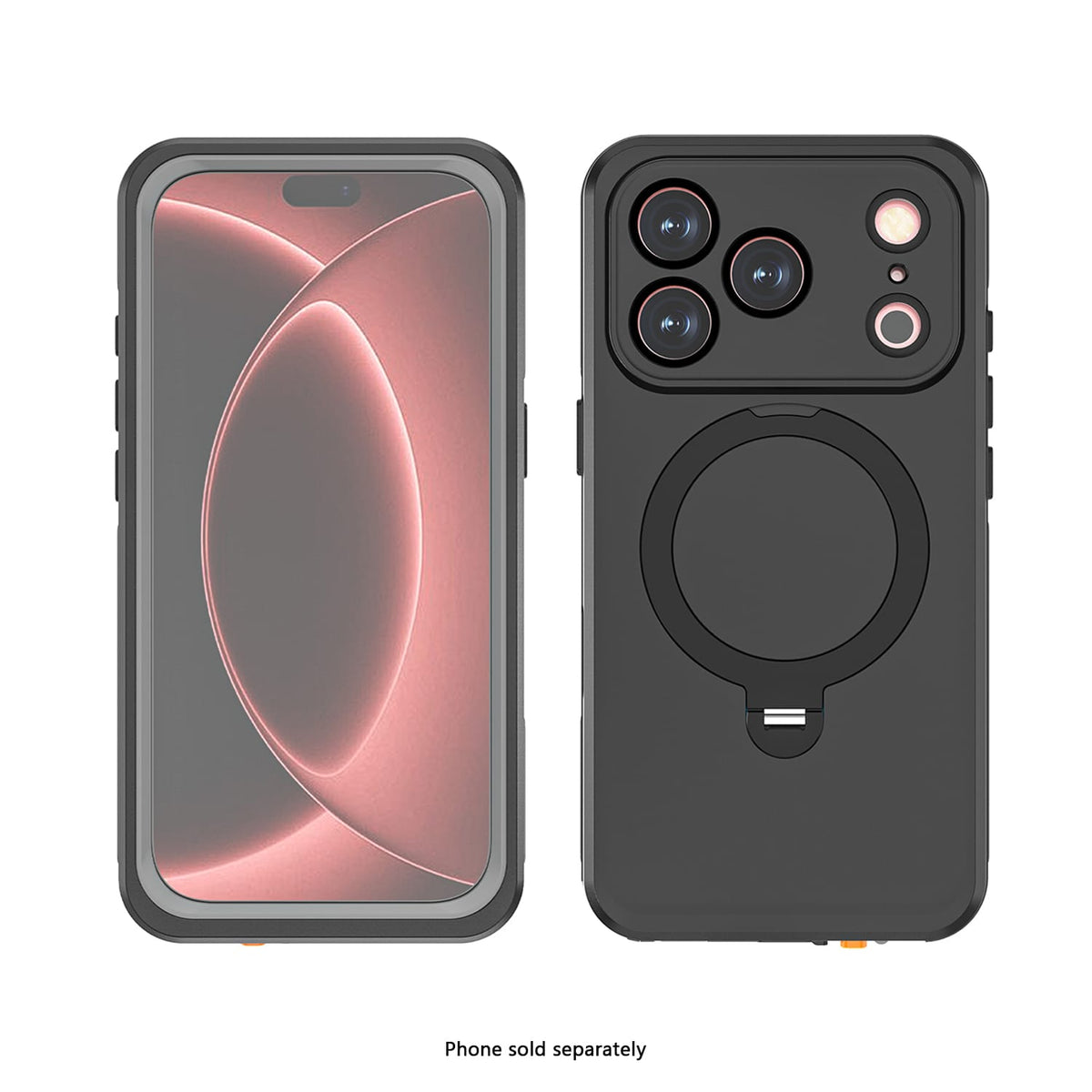 SAHARA Oasis Series waterproof MagSafe case for iPhone 18 Pro Max in Black – product view
