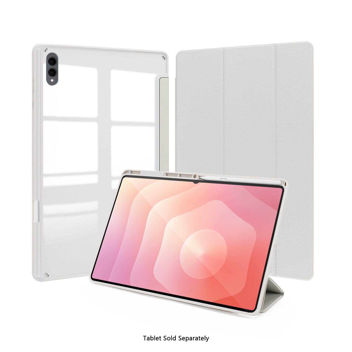 Samsung Galaxy Tab S11 Ultra Case - Folio Slim, Transparent Back