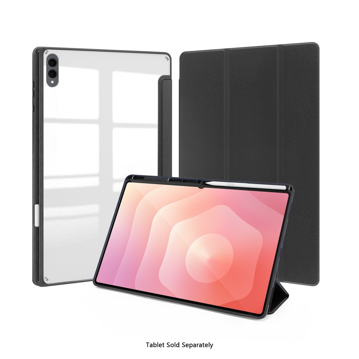 Samsung Galaxy Tab S11 Ultra Case - Folio Slim, Transparent Back