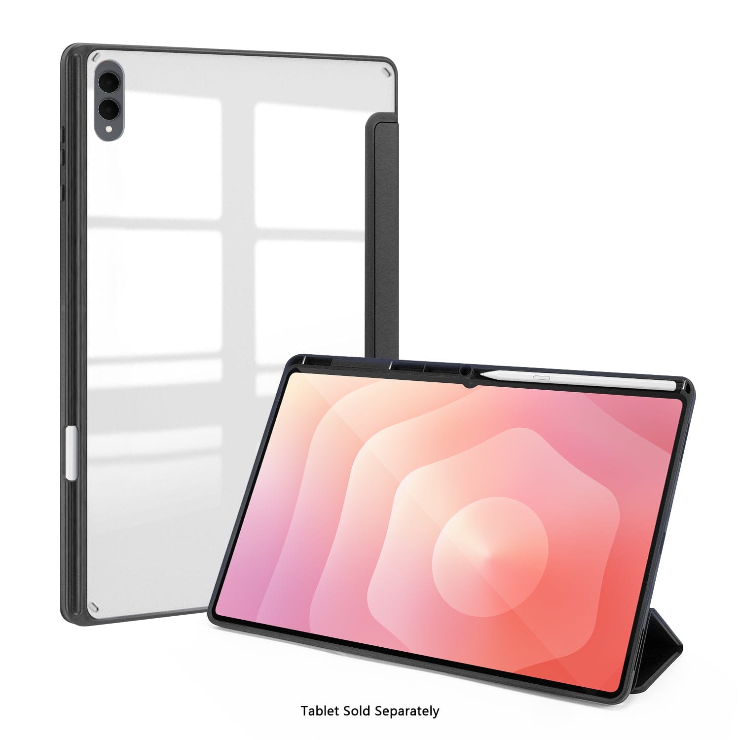 Samsung Galaxy Tab S11 Ultra Case - Folio Slim, Transparent Back