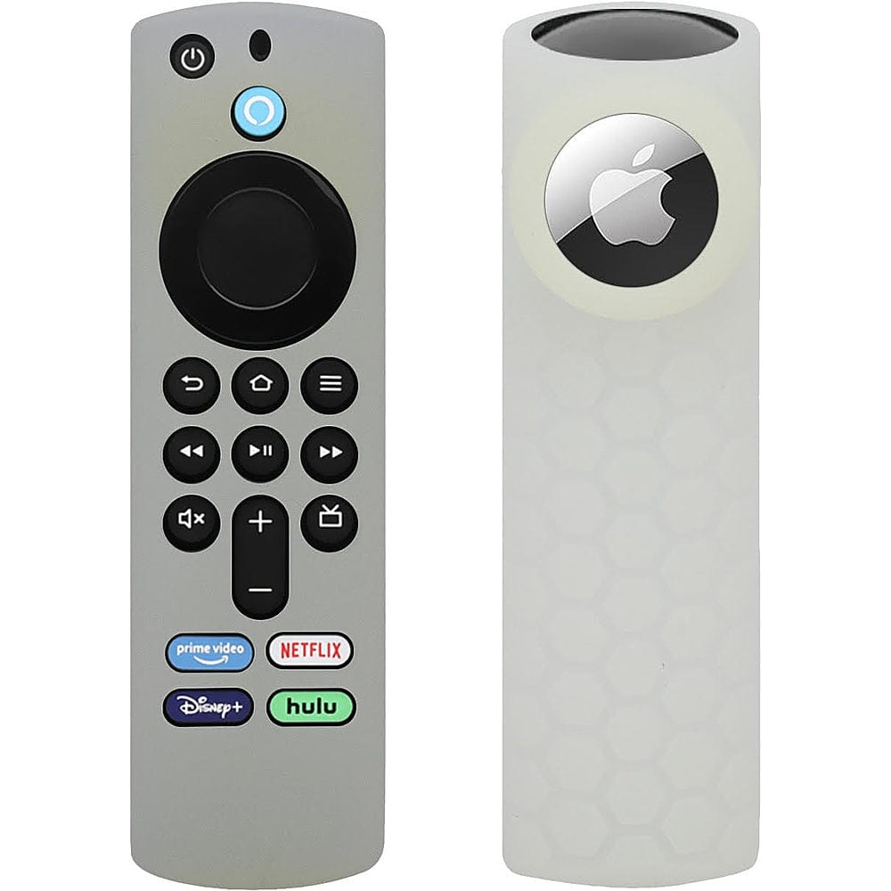 Amazon Fire TV Stick 4K (3rd Gen) Remote Silicone Case for Apple AirTag - Gray