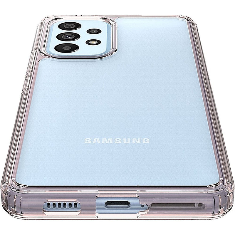 Hybrid-Flex Hard Shell Case for Samsung Galaxy A53 5G - Clear/Rose Gold