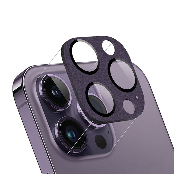 ZeroDamage HD Flexible Glass Camera Lens Protector for Apple iPhone 14 Pro/Pro Max (2-Pack) - Purple