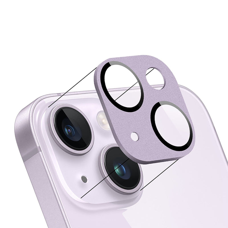 ZeroDamage Camera Lens Protector for Apple iPhone 14 and iPhone 14 Plus (2-Pack) - Purple