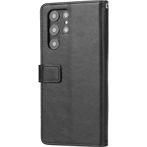 Indy Series Genuine Leather Wallet Case - Samsung Galaxy S23 Ultra