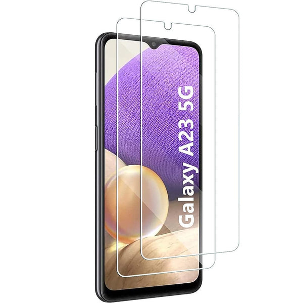 ZeroDamage Ultra Strong+ Tempered Glass Screen Protector for Samsung Galaxy A23 5G (2-Pack) - Clear
