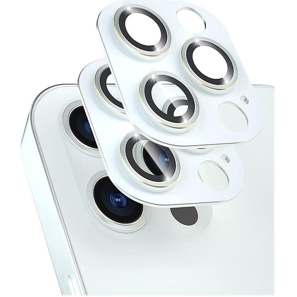 ZeroDamage Camera Lens Protector for Apple iPhone 13 Pro and iPhone 13 Pro Max (2-Pack) - White