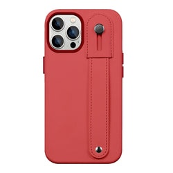 FingerGrip Series Case Genuine Leather with Magsafe for Apple iPhone 14 Pro Max - Red