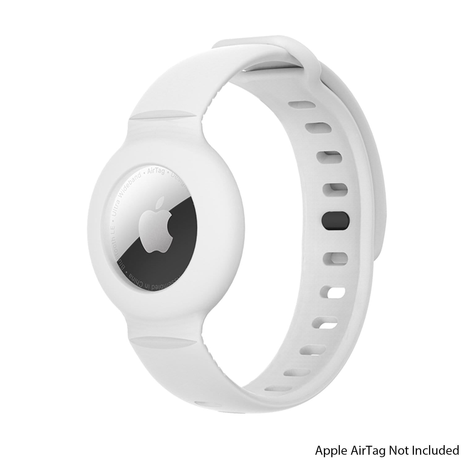SaharaCase - Silicone WristBand for Apple AirTag - White