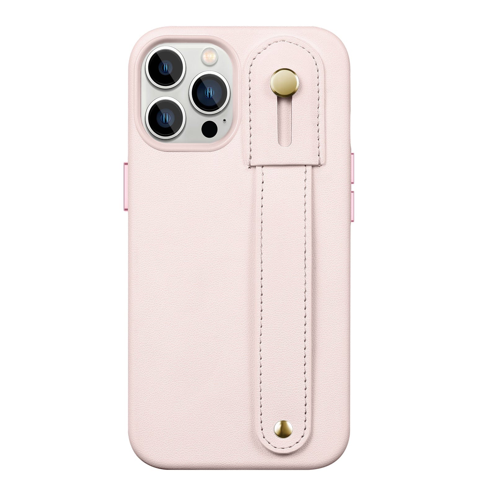 FingerGrip Series Leather Case with Magsafe for iPhone 14 Pro Max - Pink