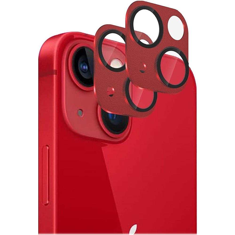 ZeroDamage Camera Lens Protector for Apple iPhone 13 and iPhone 13 mini (2-Pack) - Red