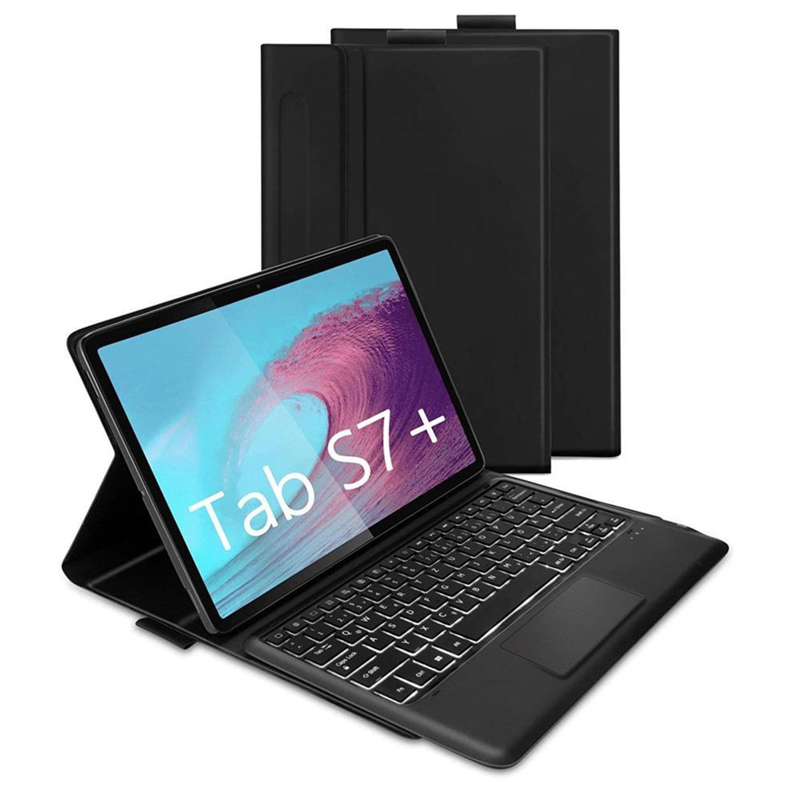 Navigate Series Keyboard Folio with Mouse Pad Case - Galaxy Tab S7 Plus and S7 FE