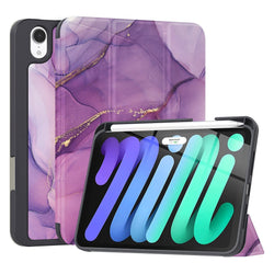 SaharaCase - Folio Case for Apple iPad mini (6th Generation 2021) - Purple Marble