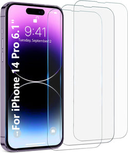 ZeroDamage Ultra Strong Tempered Glass Screen Protector for Apple iPhone 14 Pro (2-Pack) - Clear