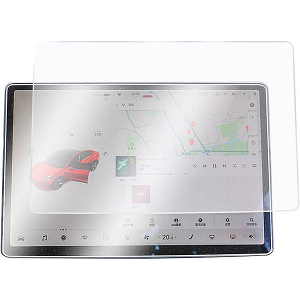 ZeroDamage Ultra Strong Tempered Glass Screen Protector for Tesla Model 3 and Model Y - Matte Clear