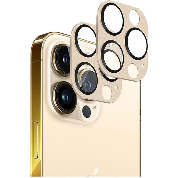 ZeroDamage Camera Lens Protector for Apple iPhone 13 Pro and iPhone 13 Pro Max (2-Pack) - Gold