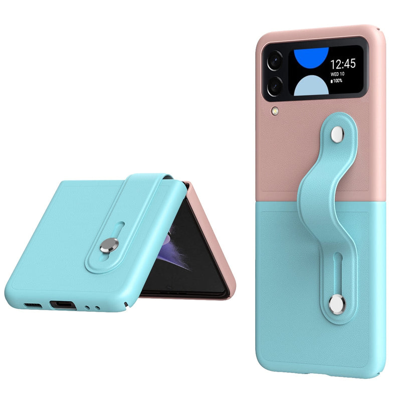 FingerGrip Series Case for Samsung Galaxy Z Flip4 - Pink/Ice Blue