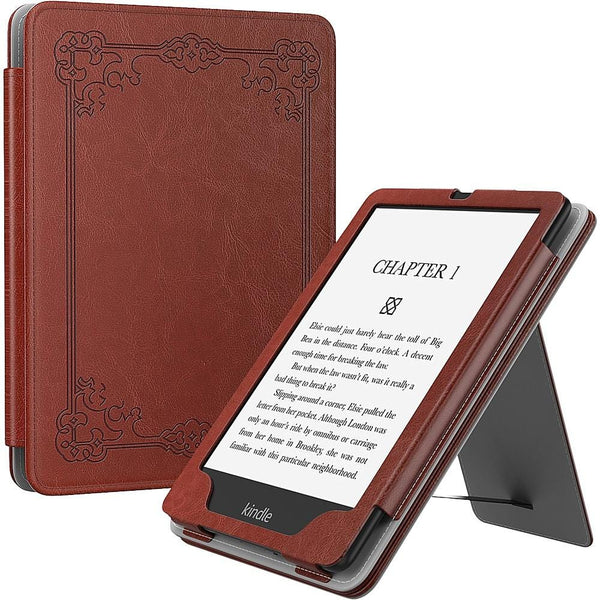 Hand Strap Series Folio Case for Amazon Kindle Paperwhite (11th Generation - 2021 and 2022 Release) - Brown