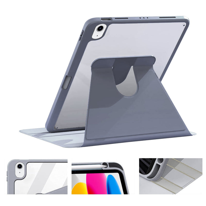 Rotating Folio Case for Apple iPad 10.9" (10th Generation 2022) - Shadow Purple Gray