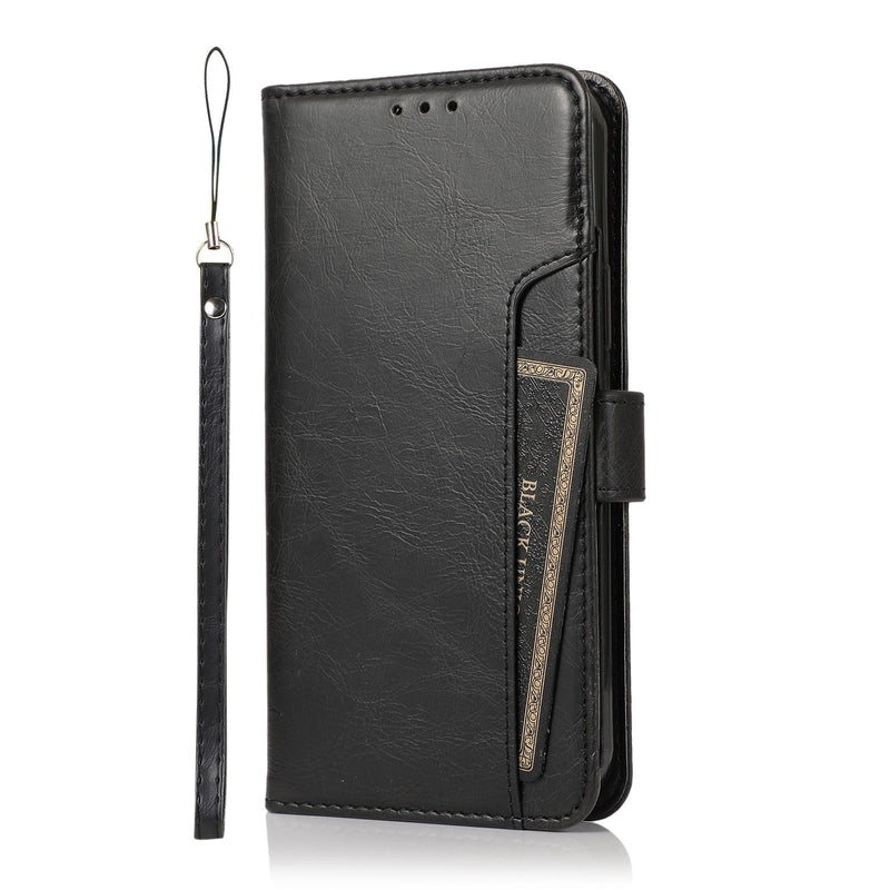 Black Apple iPhone 13 - Leather Wallet Series