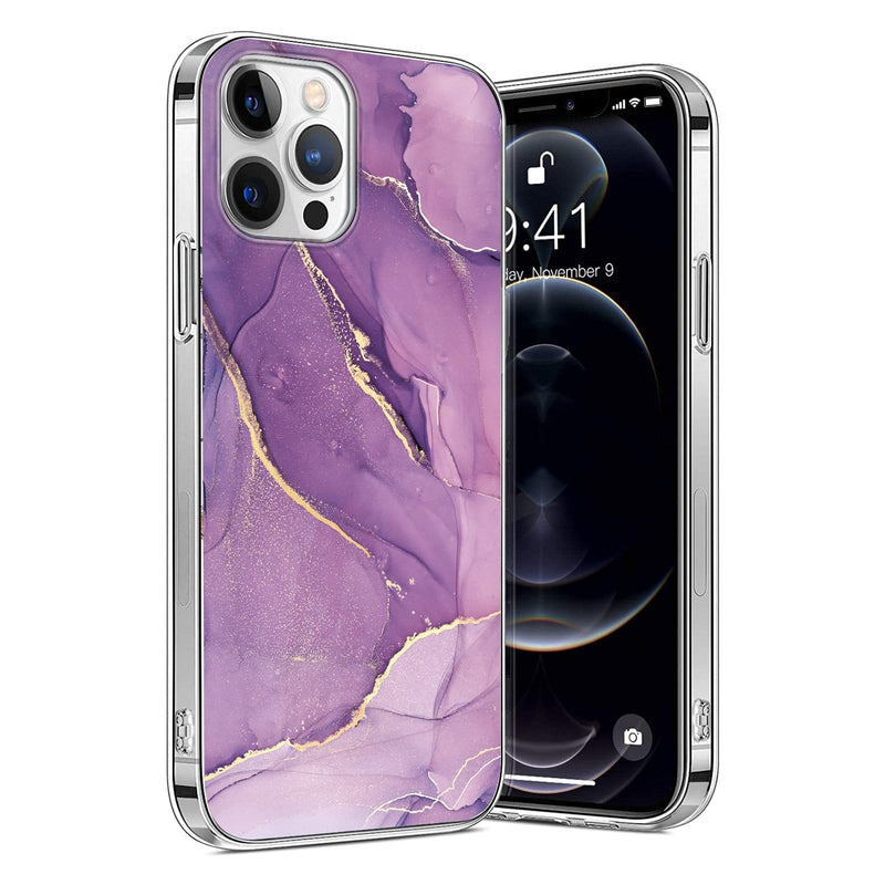 Purple Marble iPhone 13 Pro Case - Marble Series Case