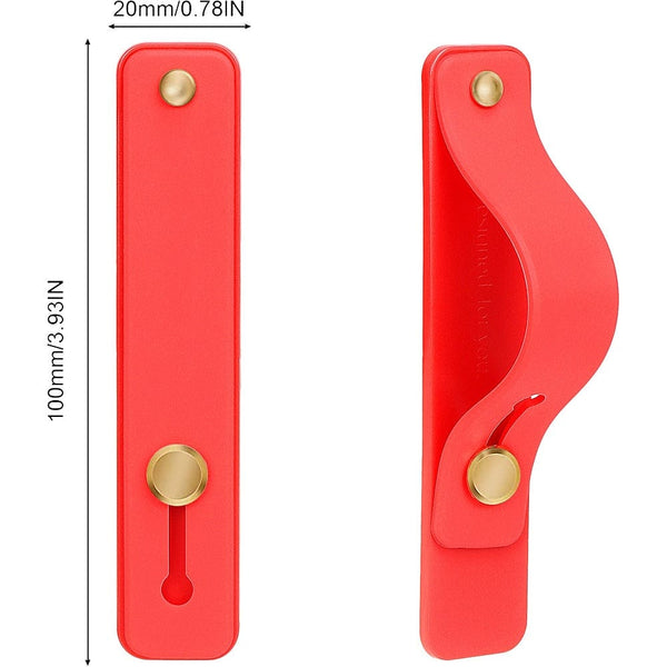 FingerGrip Cell Phone Grip for Most Cell Phones - Red