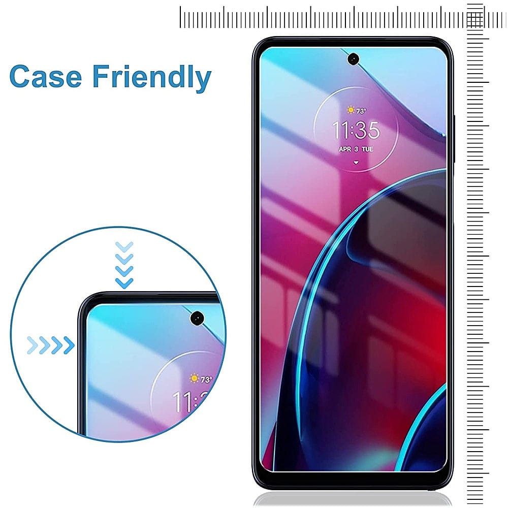 ZeroDamage Ultra Strong+ Tempered Glass Screen Protector for Motorola Moto G Stylus 2022 (2-Pack) - Clear