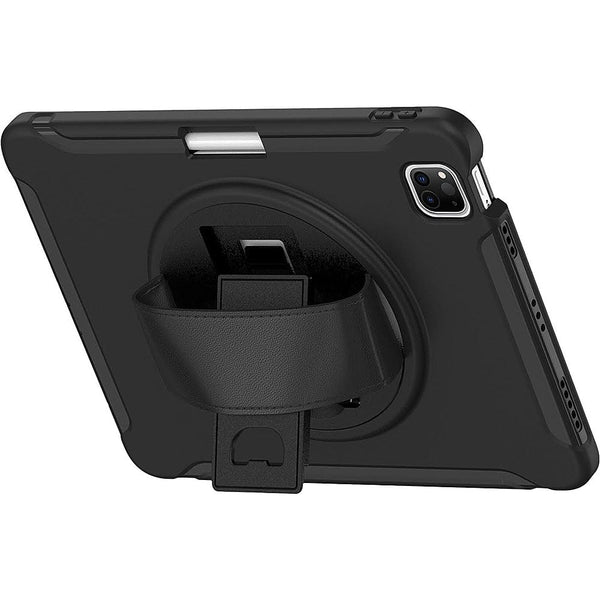 PROTECTION Hand Strap Series Case for Apple iPad Air 10.9" (4th Generation 2020 and 5th Generation 2022) - Black
