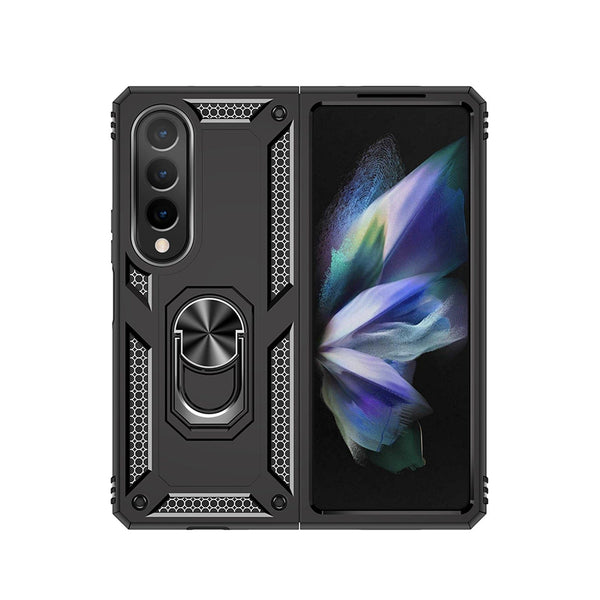 Heavy Duty Kickstand Case for Samsung Galaxy Z Fold4 - Black