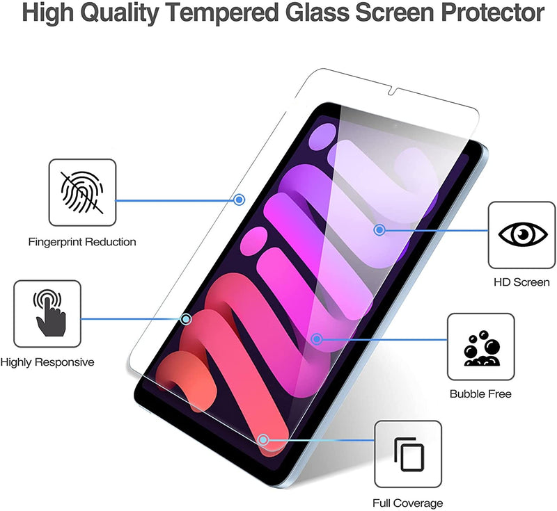 ZeroDamage - Tempered Glass Screen Protector for Apple iPad Mini 8.3 (6th Generation 2021)