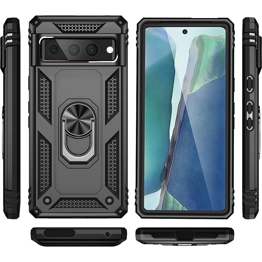 Military Kickstand Series with Belt Clip Case for Google Pixel 7 Pro - Black