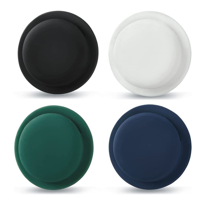 StickOn Silicone Case for Apple AirTag (4-Pack) - Black/White/Blue/Green