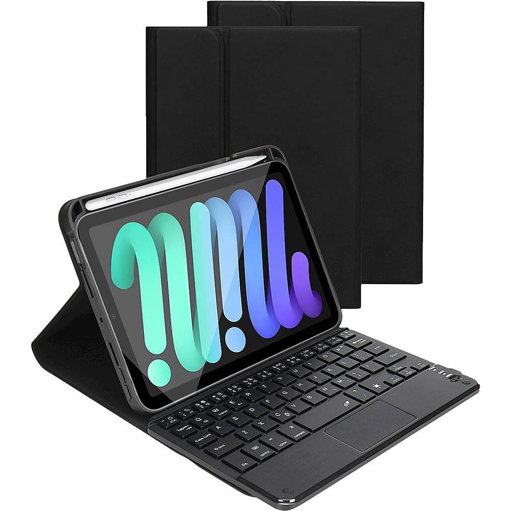 SaharaCase - Keyboard Folio Case for Apple iPad Mini (6th Generation 2021) - Black