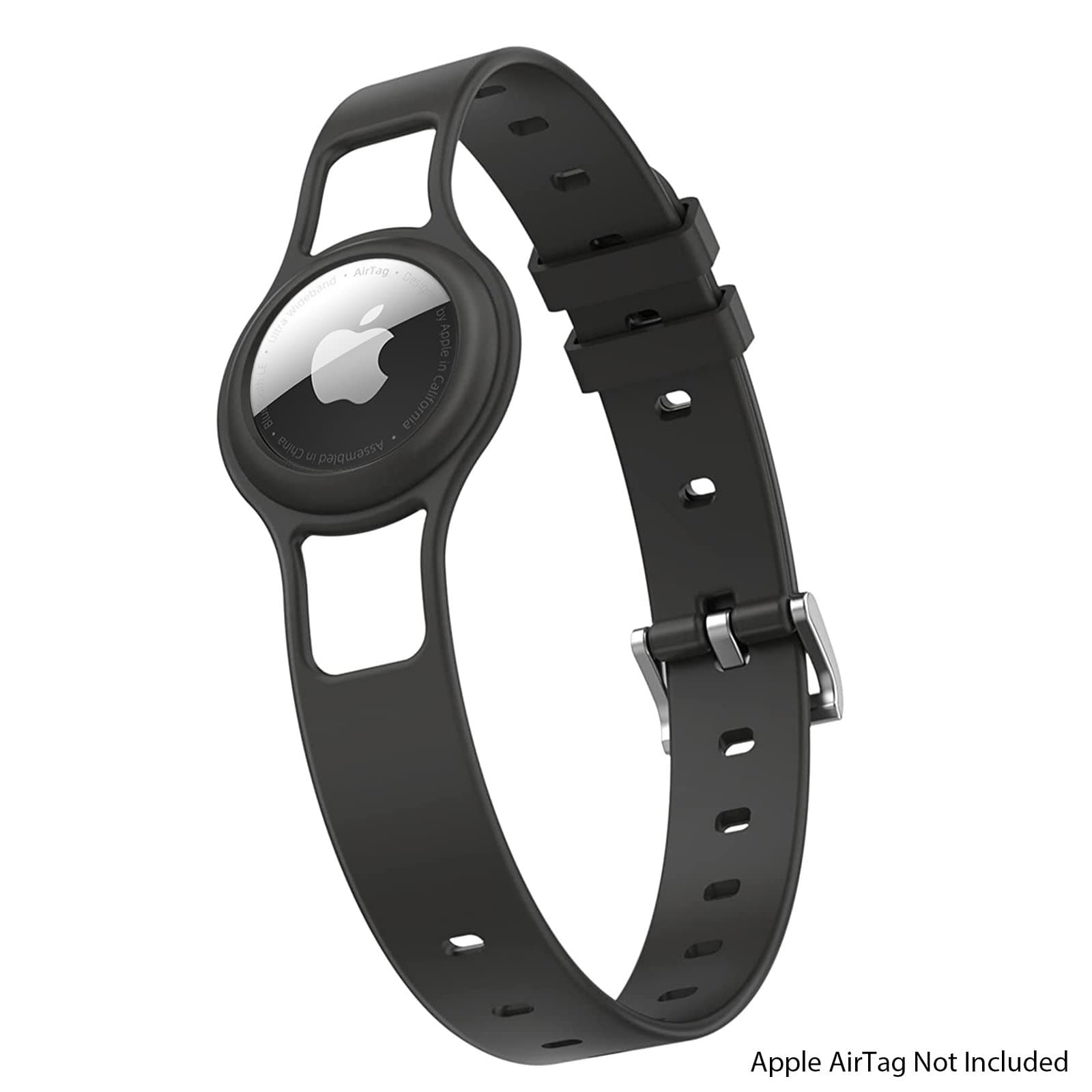 Silicone Dog Collar for Apple AirTag - Black