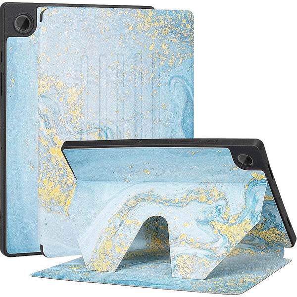 Multi-Angle Folio Case for Samsung Galaxy Tab A8 - Blue Marble