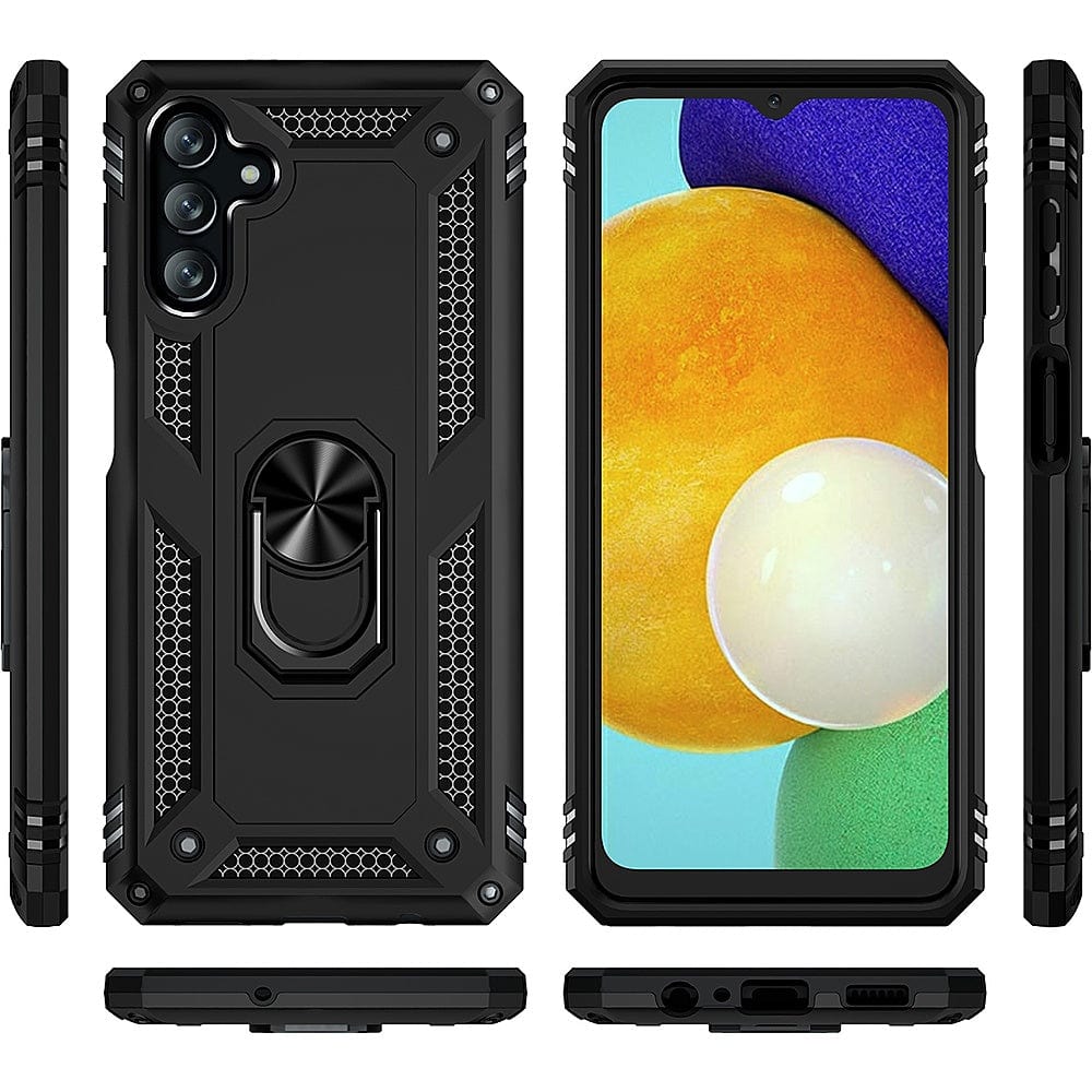 Military Kickstand Series Case with Belt Clip for Samsung Galaxy A13 5G - Black