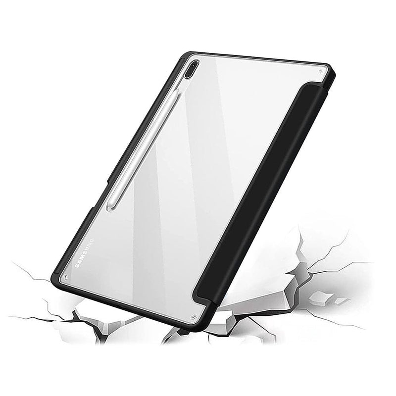 Folio Case for Samsung Galaxy Tab S8+ and Tab S7 FE - Clear/Black