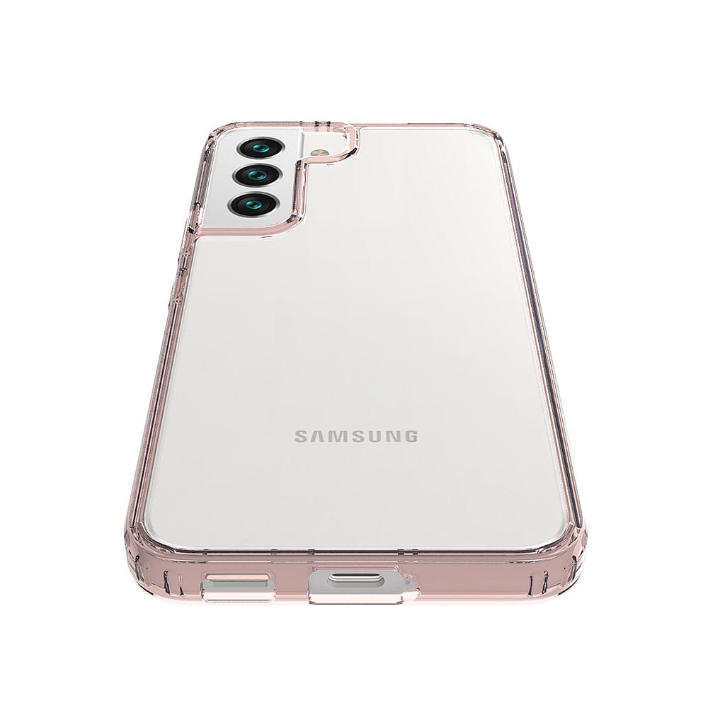 Hard Shell Series Case for Galaxy S22 - Clear/Rose Gold