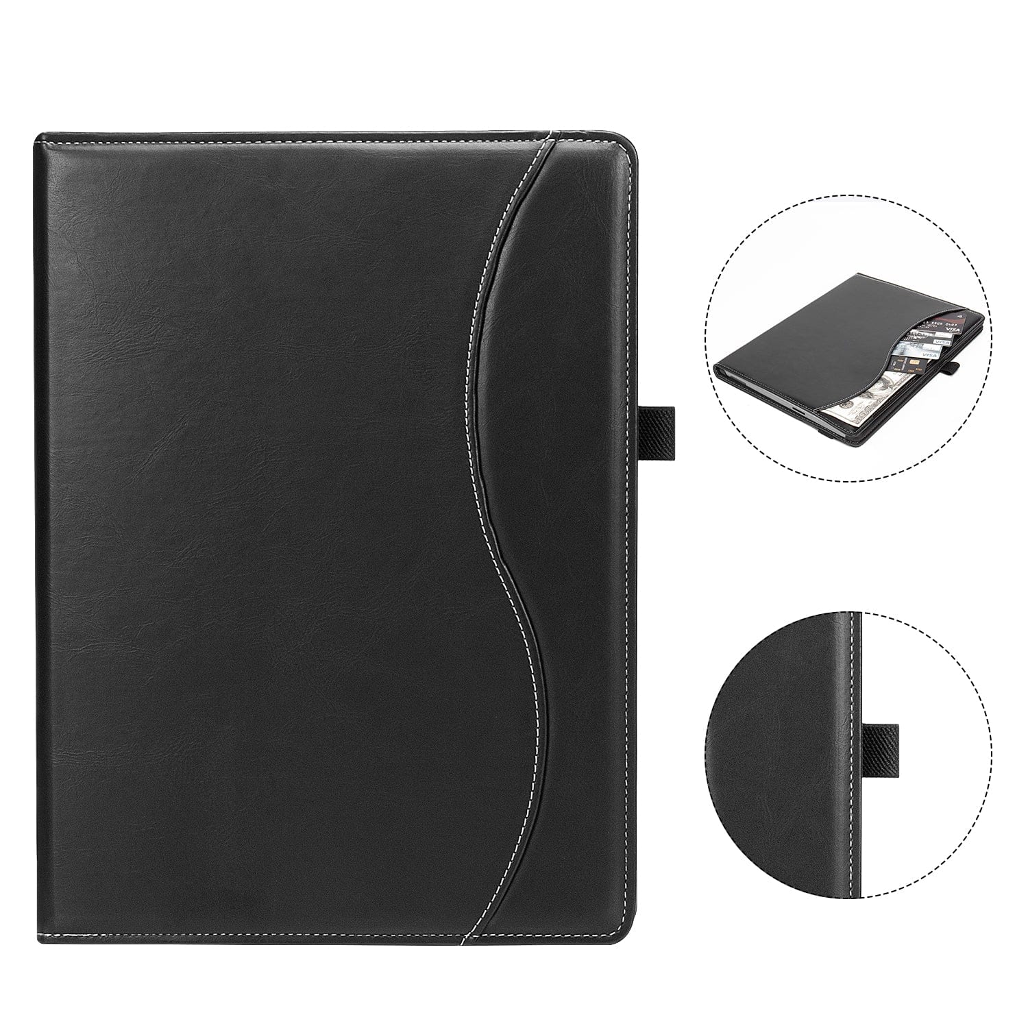 Business Folio Case for Microsoft Surface Pro 9 - Black