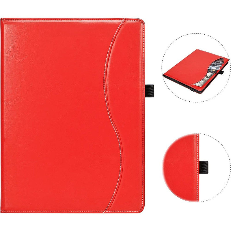 SaharaCase - Business Series Folio Case for Microsoft Surface Pro X - Red