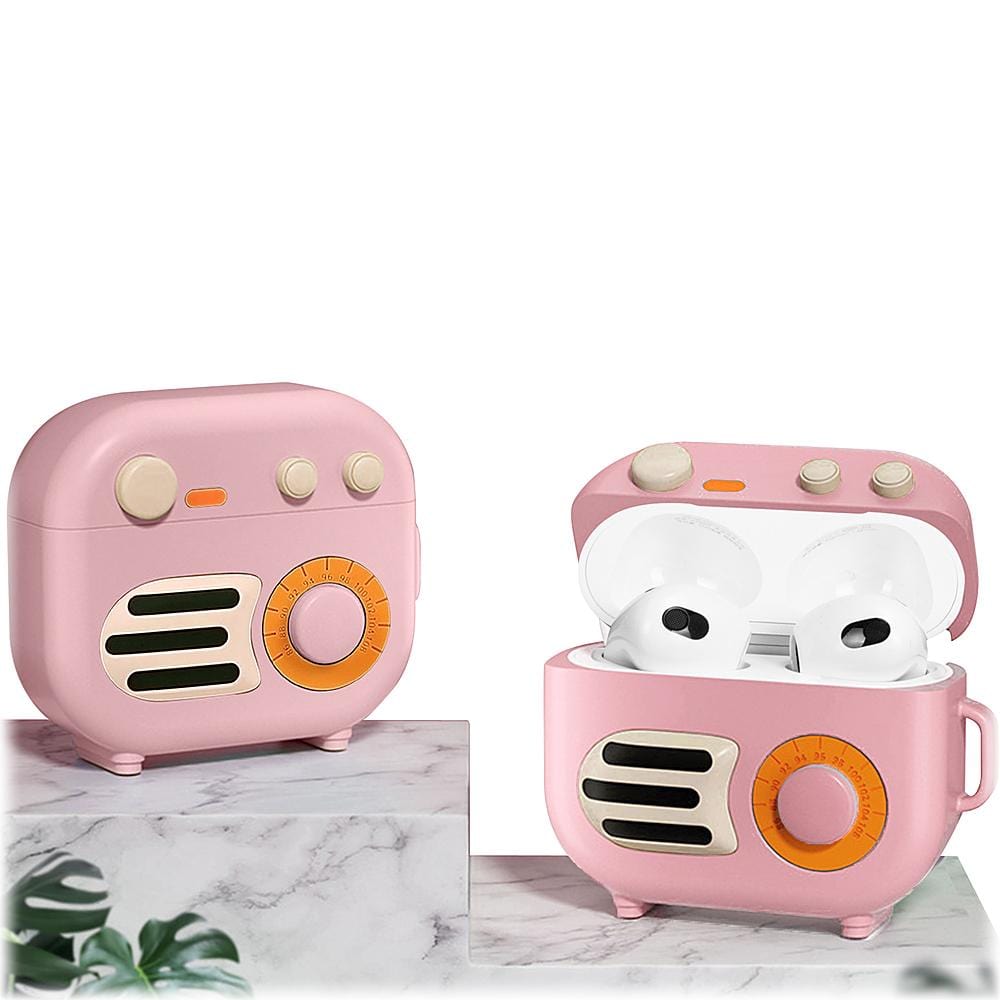 SaharaCase - Retro Radio Case for Apple AirPods (3rd generation) - Pink