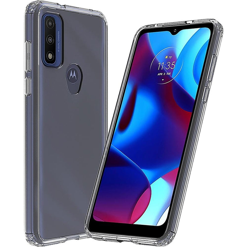 Hybrid-Flex Hard Shell Case for Motorola G Pure and G Power 2022 - Clear