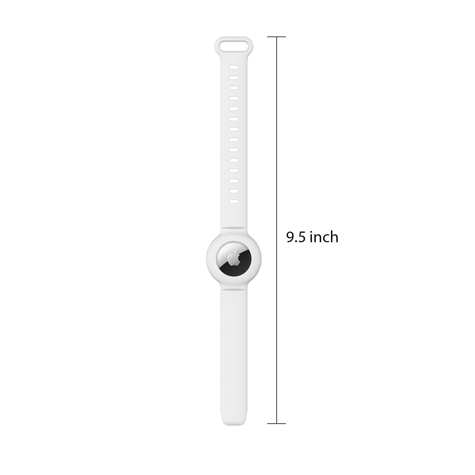 SaharaCase - Silicone WristBand for Apple AirTag - White